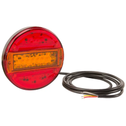 FEU ARRIERE LED ROND 12/24V 3 FONCTIONS