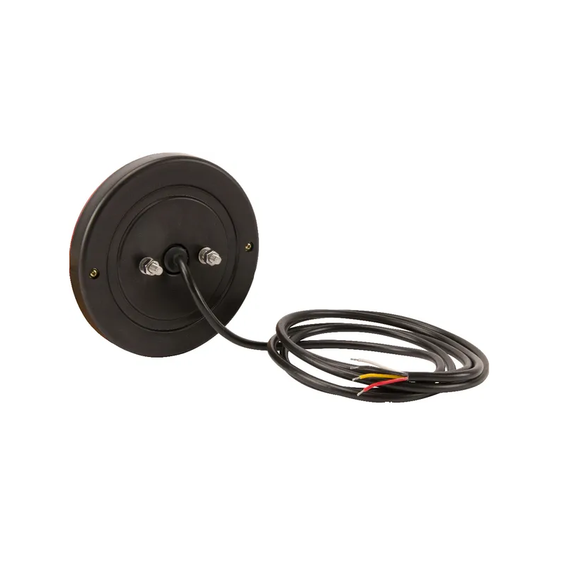 FEU ARRIERE LED ROND 12/24V 3 FONCTIONS