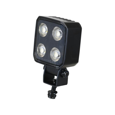 PHARE DE TRAVAIL CARRE 4 LED 4650 LUMENS ECLAIRAGE LARGE CONNECTEUR DEUTSCH