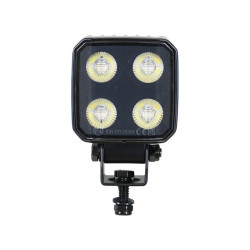 PHARE DE TRAVAIL CARRE 4 LED 4650 LUMENS ECLAIRAGE LARGE CONNECTEUR DEUTSCH