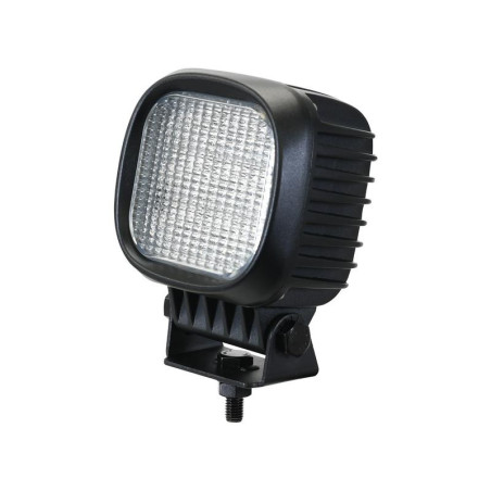 PHARE DE TRAVAIL CARRE HAUTE PUISSANCE 9 LED 15300 LUMENS ECLAIRAGE LARGE CONNECTEUR DEUTSCH 10-80V