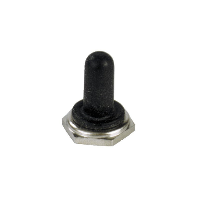 Capuchon Néoprène Noir pour Interrupteur à Levier + Rondelle|Protopled