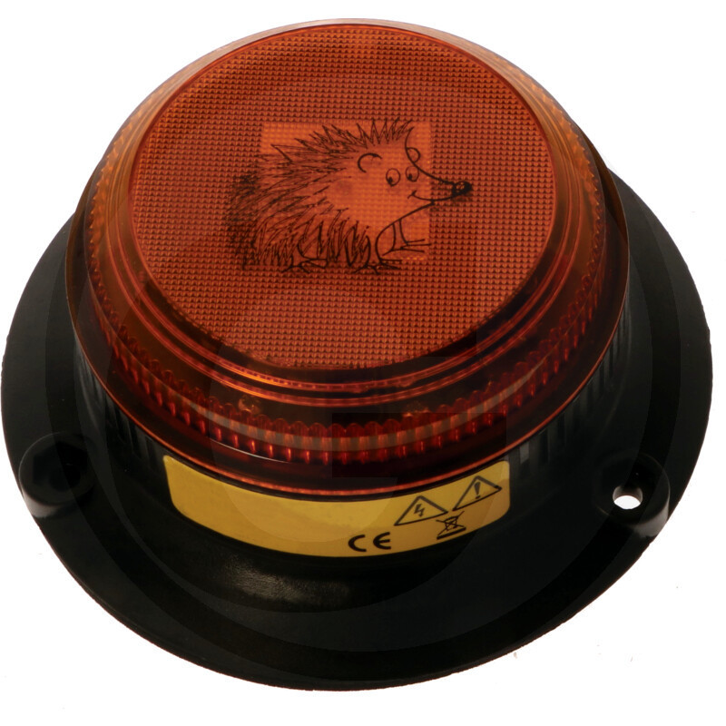 GYROPHARE LED ORANGE SUR TOIT 148X63MM 20-100V IP65