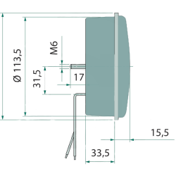 FEU ARRIERE LED 12V Ø 113.5MM ADAPTABLE LINDE 0009740259 10.0050.000