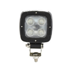 PHARE DE TRAVAIL CARRE 4 LED 1800 LUMENS ECLAIRAGE LARGE CONNECTEUR DEUTSCH