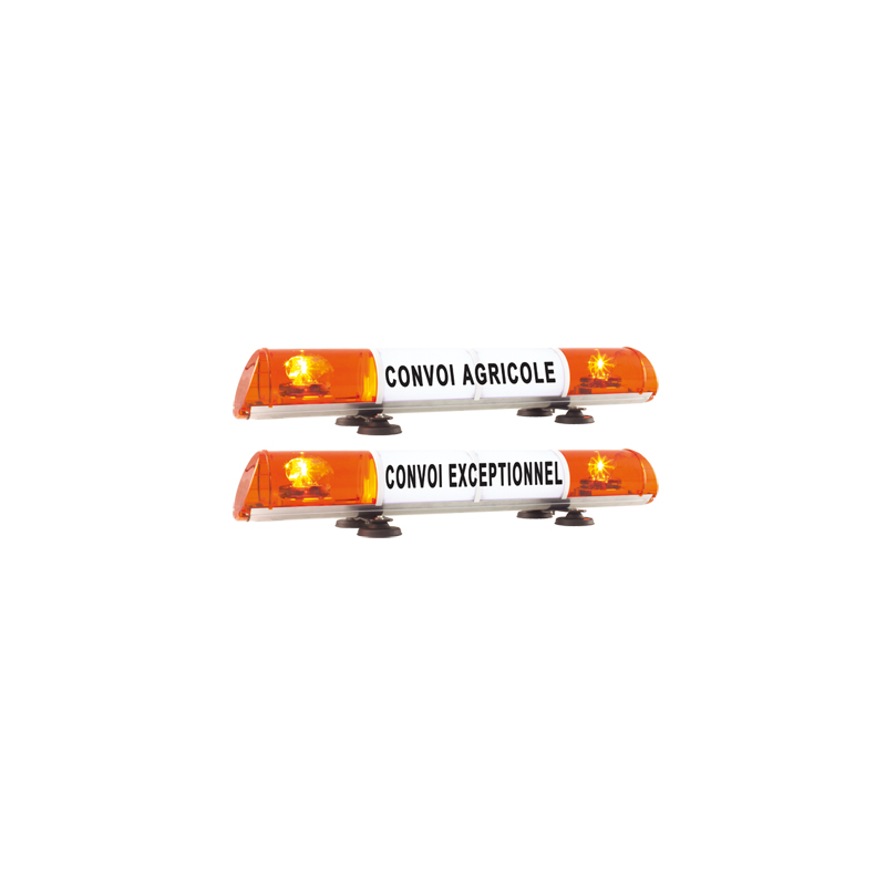 RAMPE DE SIGNALISATION LED CONVOI AGRICOLE/EXCEPTIONNEL MAGNETIQUE 12V 970MM