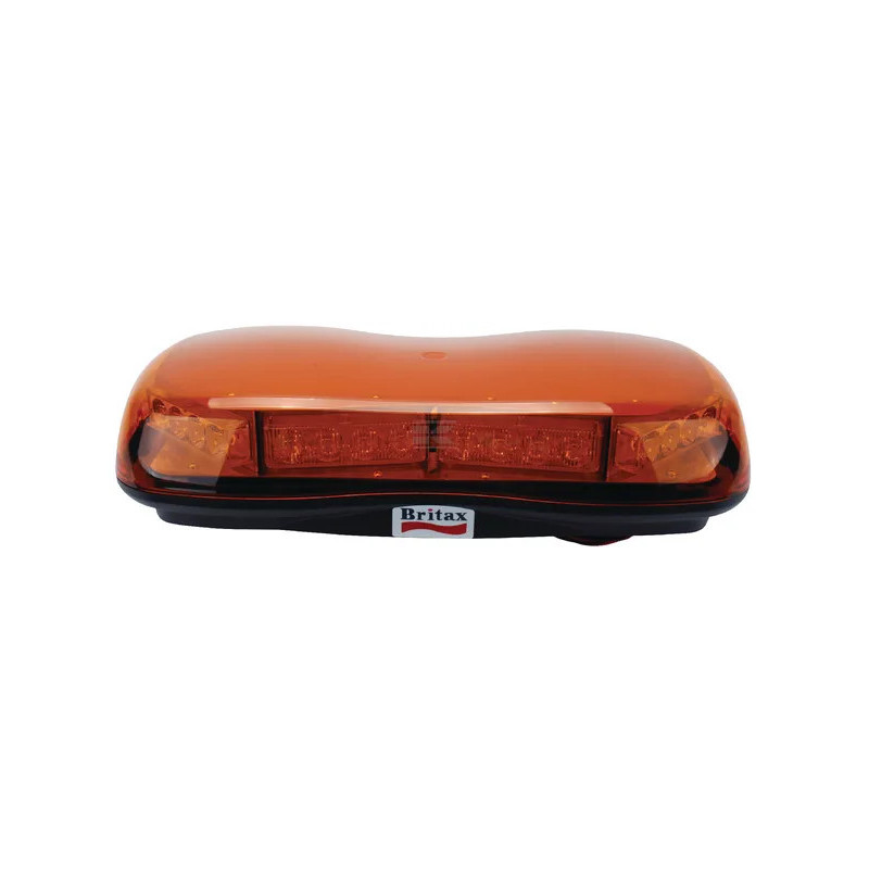 RAMPE DE SIGNALISATION ORANGE 8 LED 420X95MM 12/24V