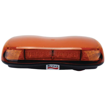 RAMPE DE SIGNALISATION ORANGE 8 LED 420X95MM 12/24V