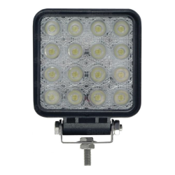 PHARE DE TRAVAIL CARRE 16 LED 2880 LUMENS ECLAIRAGE LARGE