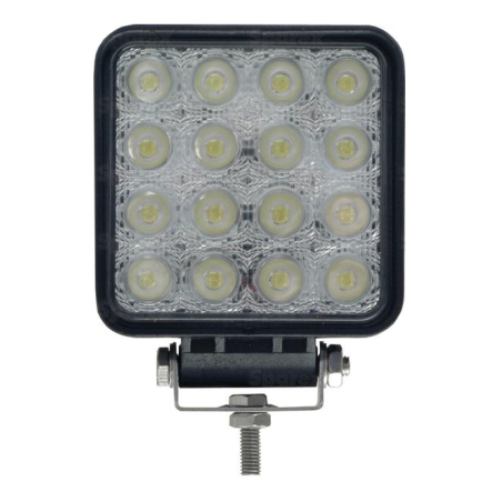 PHARE DE TRAVAIL CARRE 16 LED 2880 LUMENS ECLAIRAGE LARGE