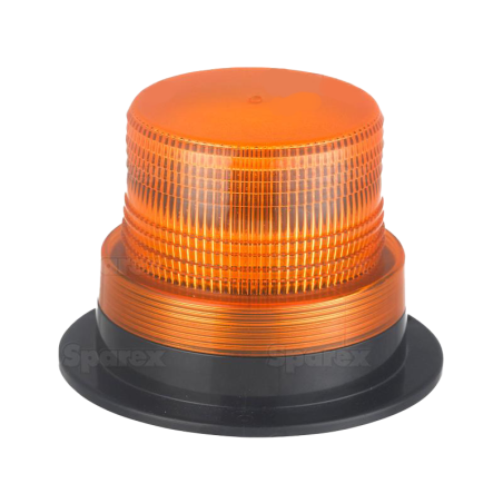 GYROPHARE LED ORANGE 1200 LUMENS CLASSE 3 12/24V 8W FIXATION 3 VIS 129X95MM