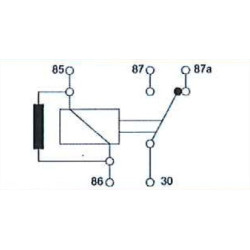 RELAIS 5 BROCHES 12V 25/30A