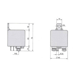 RELAIS 4 VIS 12V 200A