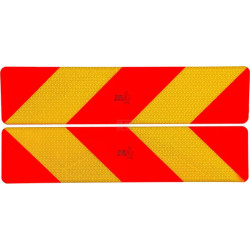 PANNEAUX DE SIGNALISATION 566X132MM GAUCHE/DROITE RECTUANGULAIRE EN ALUMINIUM