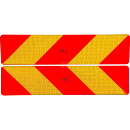 PANNEAUX DE SIGNALISATION 566X132MM GAUCHE/DROITE RECTUANGULAIRE EN ALUMINIUM