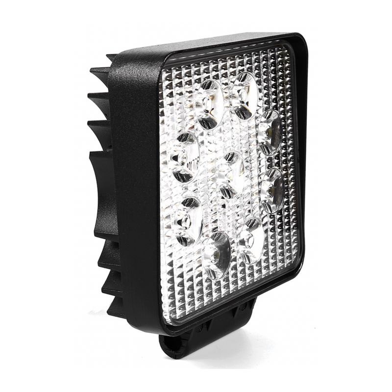 PHARE DE TRAVAIL CARRE 9 LED 2160 LUMENS ECLAIRAGE LARGE