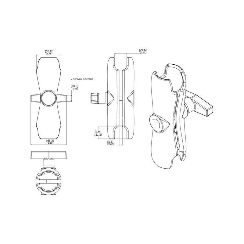 PINCE RAM C LONGUEUR 145MM DIAMETRE BOULE 38MM