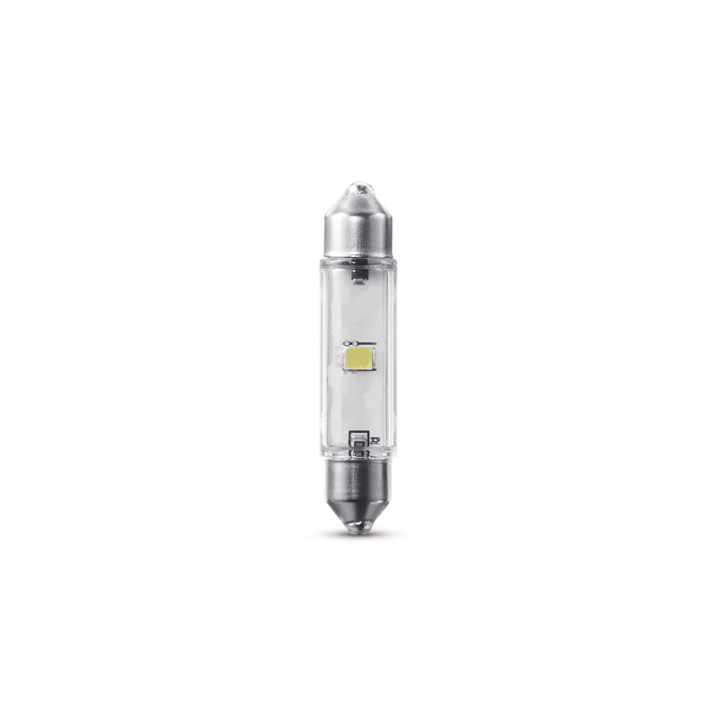 Lot de 2 Ampoules Navettes LED C10W 43mm - 12V SV8.5