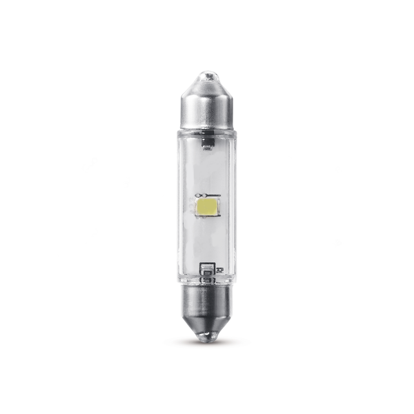 LOT DE 2 AMPOULES NAVETTES LED 10W C10W SV8.5 43MM 12V