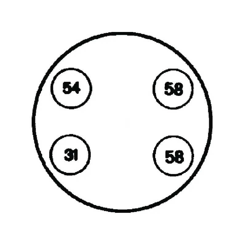 PRISE 4 POLES 16-25A FEMELLE DROIT 12/24V BORNE A VIS HELLA 4082300178586