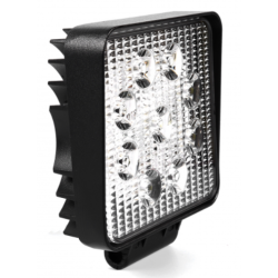 PHARE DE TRAVAIL CARRE 9 LED 2160 LUMENS ECLAIRAGE LONGUE PORTEE