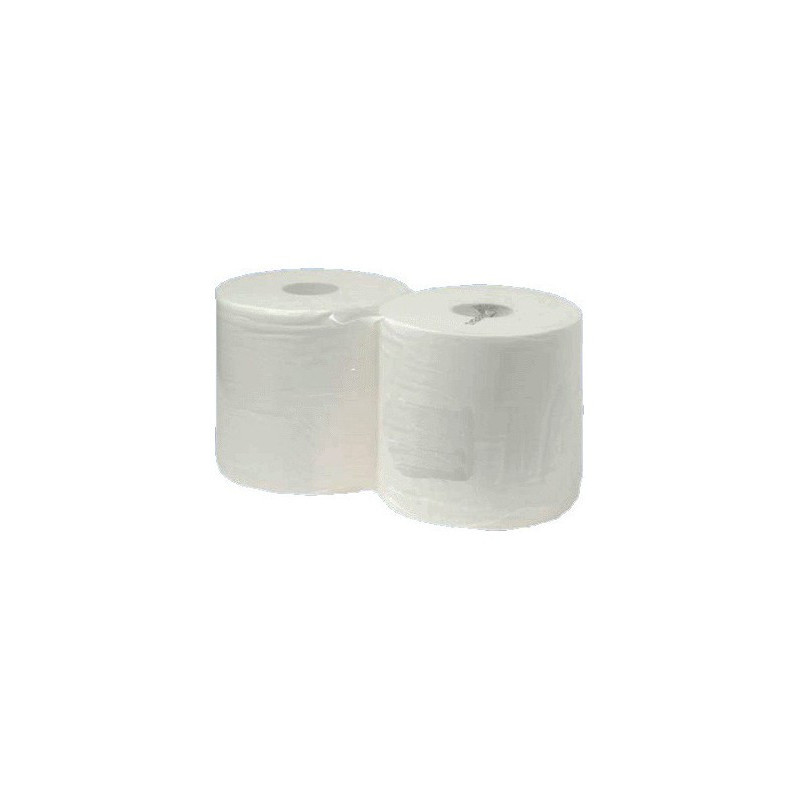 LOT DE 2 BOBINES PAPIER PURE OUATE BLANC