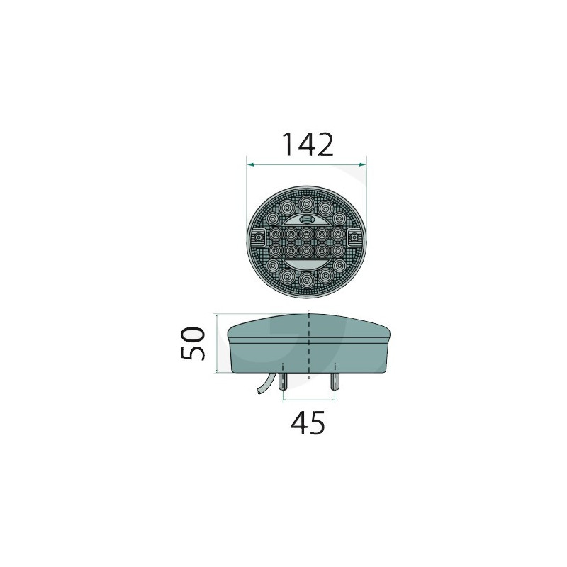 FEU ARRIERE A LED ROND ADAPTABLE 0874859 1524451 34108 25721 11163447 3323179 544387 30000307 1934226 10930422