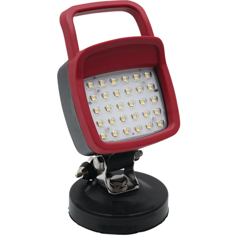 PHARE DE TRAVAIL CARRE 30 LED 4200 LUMENS PORTABLE AIMANTE A BATTERIE