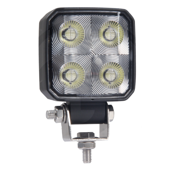 PHARE DE TRAVAIL CARRE 4 LED 1600 LUMENS CONNECTEUR DEUTSCH 3 MODES DE COULEUR