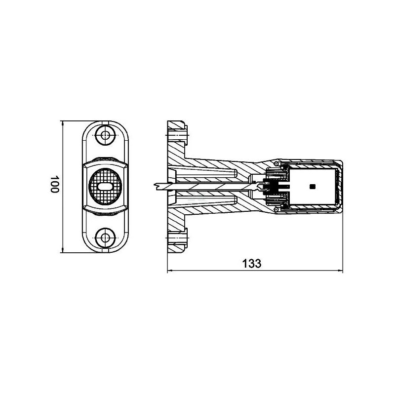 FEU DE GABARIT LED GAUCHE/DROIT HELLA 12/24V 4082300405576 1527181 2 197 719 0000-094-974 2801361001 11378284 1073171