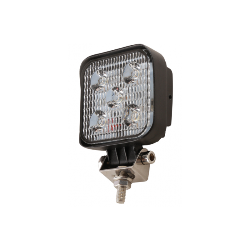 Phare de Travail Carré 5 LED - 1500 Lumens - Éclairage Large (Flood)