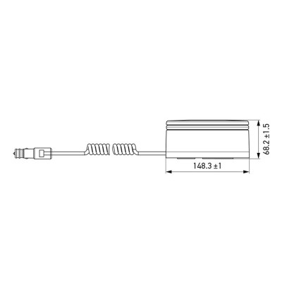 GYROPHARE A LED HELLA MAGNETIQUE 2XD455255021 K-LED REBELUTION