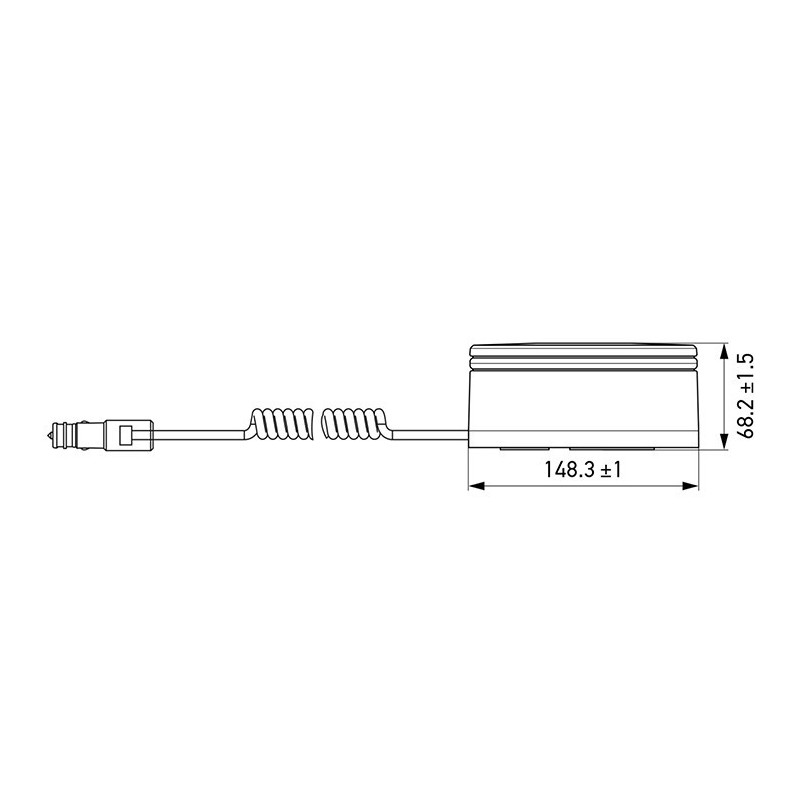 GYROPHARE A LED HELLA MAGNETIQUE 2XD455255021 K-LED REBELUTION