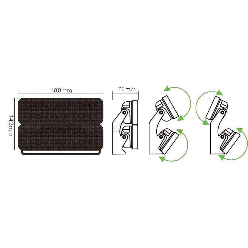 Kit Barres à LED 4270 Lumens Orientables | Éclairage Large | Protopled