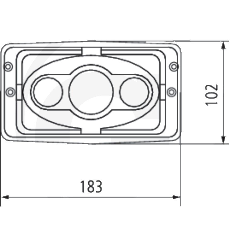 PHARE DE ROUTE LED POUR FENDT DEUTZ MASSEY FERGUSON JOHN DEERE G260900020070 AZ59789 3713137M1 04434892