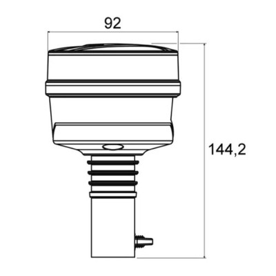 GYROPHARE COMPACT LED 12/24V FLEXIBLE