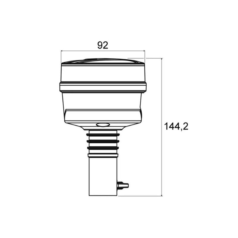 GYROPHARE COMPACT LED 12/24V FLEXIBLE