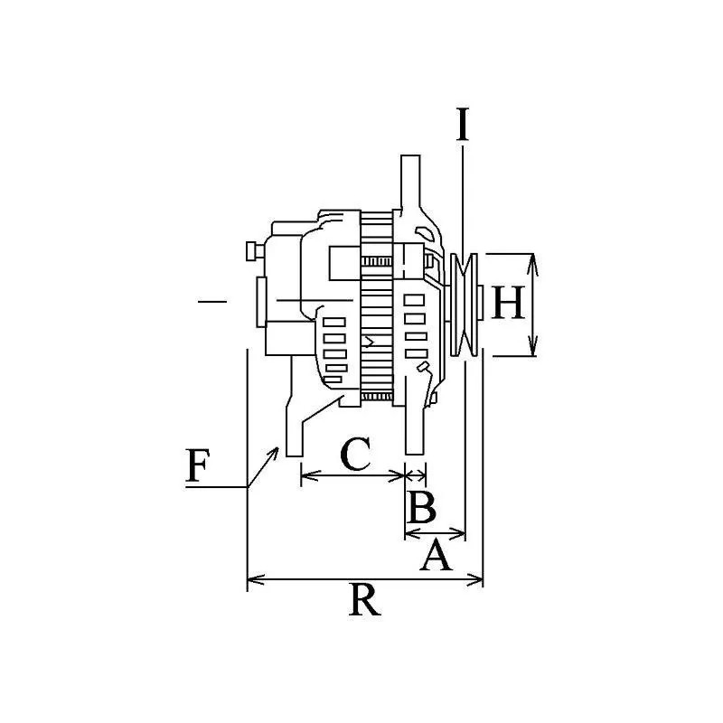 ALTERNATEUR 12V 40A ADAPTABLE CHARIOT TOYOTA 27060-78003-71 100211-4540 1002114540 270607800371 TRACTEUR LAMBORGHINI