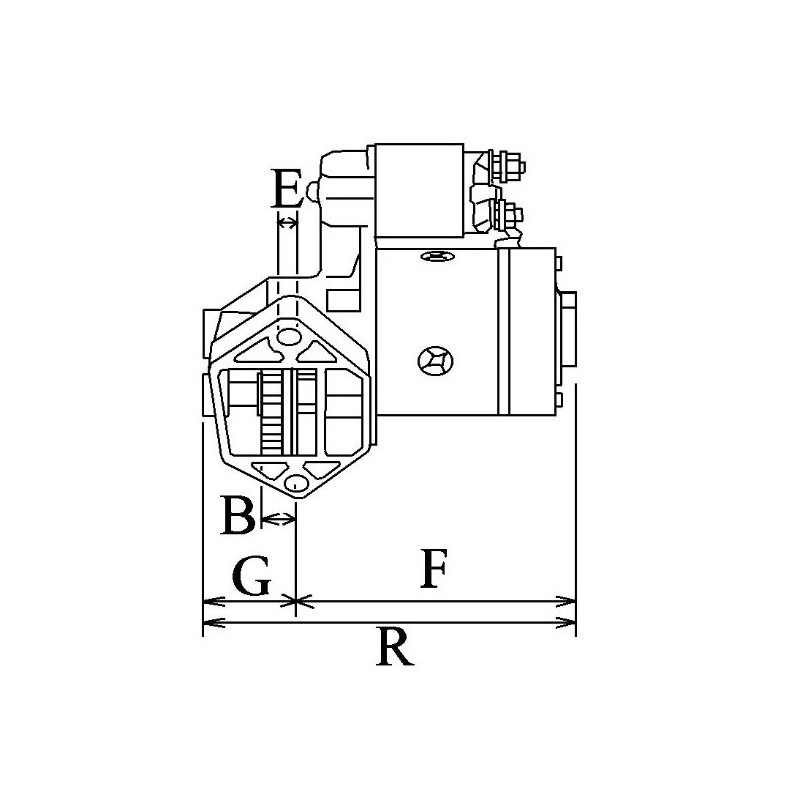 DEMARREUR 10 DENTS 12V ADAPTABLE KOHLER 32-098-01 32-098-01S 32-098-03 32-098-03S NEW HOLLAND K0H3209801S