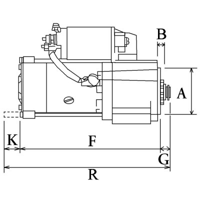 DEMARREUR 24V 5.5KW VOLVO MITSUBISHI M9T61171 M009T61171 M9T61171ZA 20430564 85000087