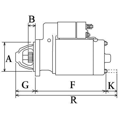 DEMARREUR 12V 1.2KW CLARK MITSUBISHI PMGR 920971, 921615, M001T79681 M001T79781