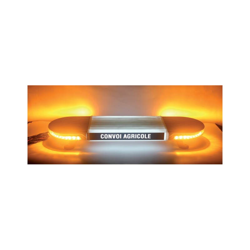 Rampe LED Magnétique Sans Fil R65 - Convoi Agricole & Exceptionnel