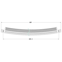 BARRE A LED 15300 LUMENS COMBO ECLAIRAGE LARGE ET LONGUE PORTEE