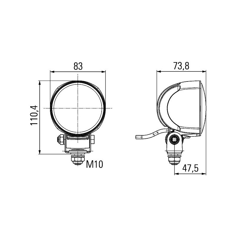 PHARE DE TRAVAIL ROND ADAPTABLE FENDT ACV0753640