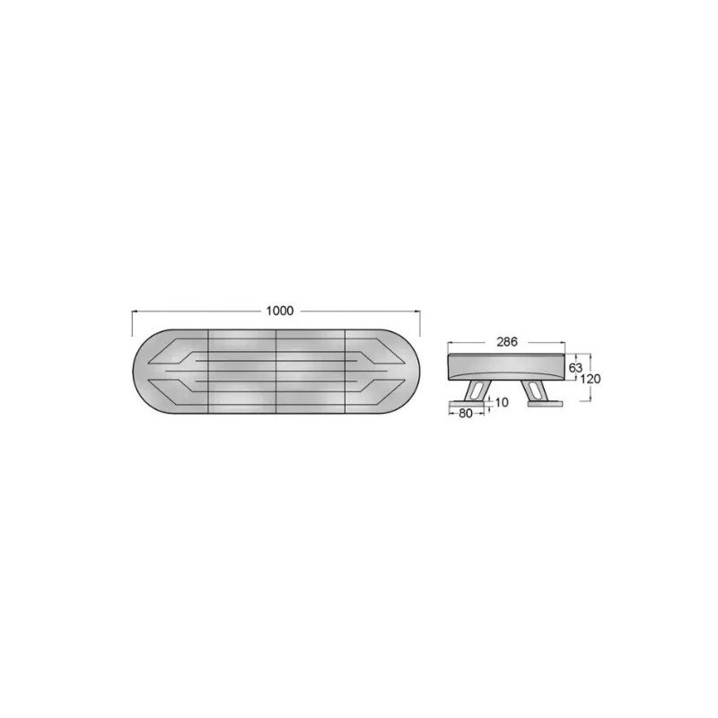RAMPE LED SIGNALISATION MAGNETIQUE SANS FIL SOLAIRE RECHARGEABLE TECHNI-POWER