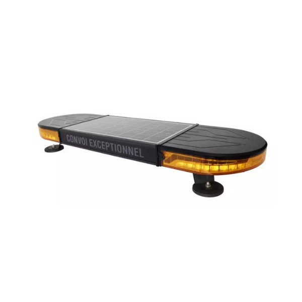 RAMPE LED SIGNALISATION MAGNETIQUE SANS FIL SOLAIRE RECHARGEABLE TECHNI-POWER