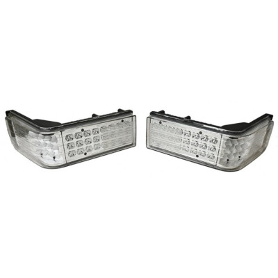 PAIRE D'OPTIQUES PHARES AVANT LED ADAPTABLE NEW HOLLAND 86514346 86514347 86514348 86514349