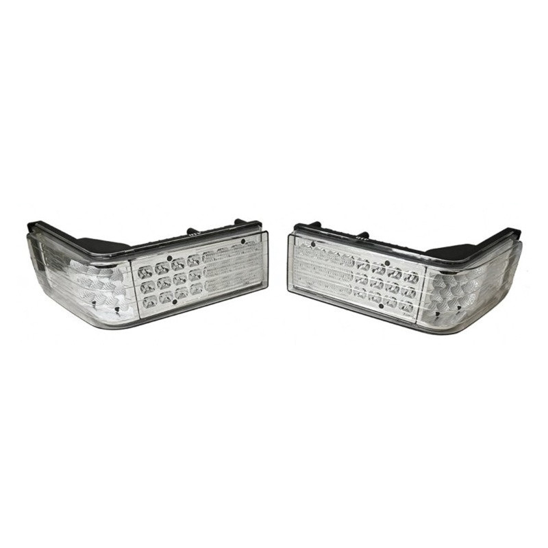 PAIRE D'OPTIQUES PHARES AVANT LED ADAPTABLE NEW HOLLAND 86514346 86514347 86514348 86514349