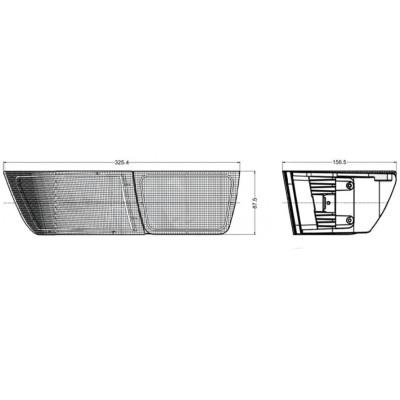 Paire de Feux Arrière LED Case IH - Réf 279221A1 279220A1 TL6140R