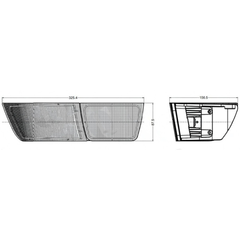 Paire de Feux Arrière LED Case IH - Réf 279221A1 279220A1 TL6140R
